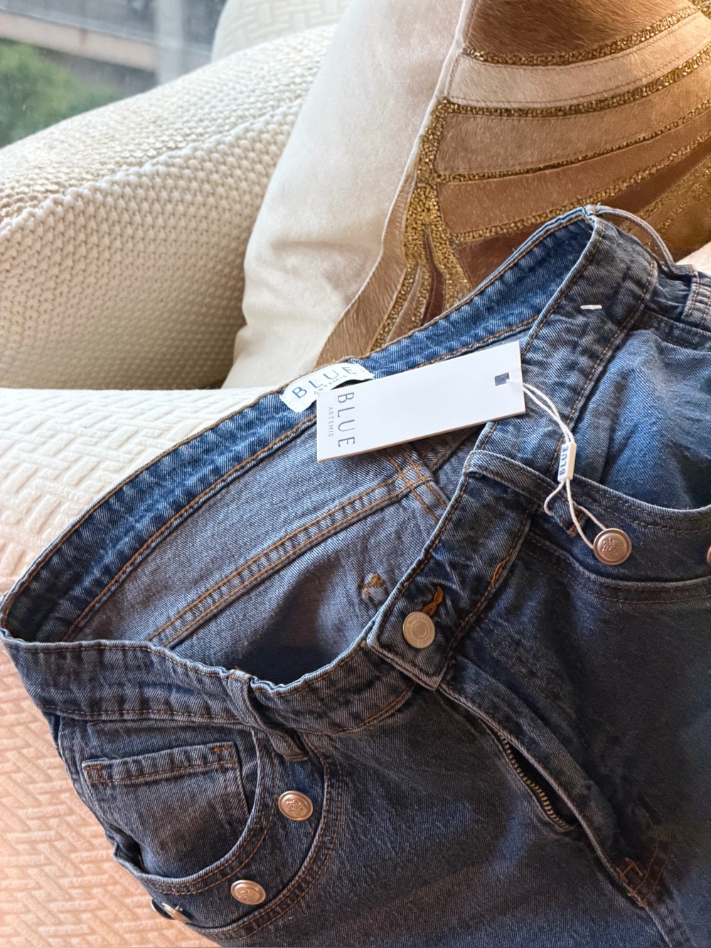 denim high-rise women’s jeans - Blue